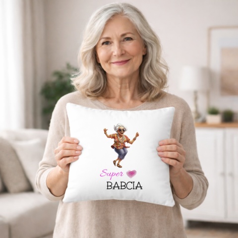 Poduszka z nadrukiem prezent DZIEŃ BABCI różne wzory Babcia