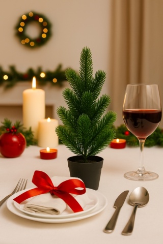 Sztuczna choinka 32cm ozboba dekoracja świąteczna Boże Narodzenie