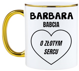 Kubek PREMIUM oryginalny prezent Dzień BABCI upominek Babcia z imieniem