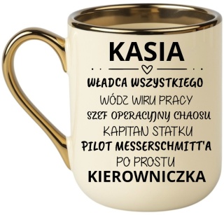 Kubek PREMIUM oryginalny śmieszny prezent dla KOLEŻANKI z pracy z imieniem
