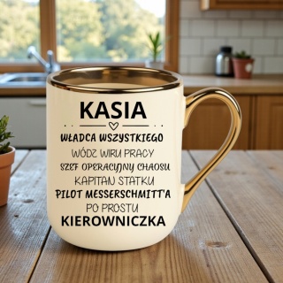 Kubek PREMIUM oryginalny śmieszny prezent dla KOLEŻANKI z pracy z imieniem