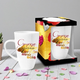 Kubek baryłka prezent dla Koleżanki Mamy Dzień Kobiet