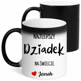 Kubek z magiczny oryginalny prezent dla DZIADKA upominek Dziadek z imieniem