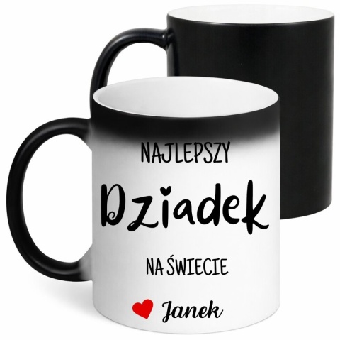 Kubek z magiczny oryginalny prezent dla DZIADKA upominek Dziadek z imieniem