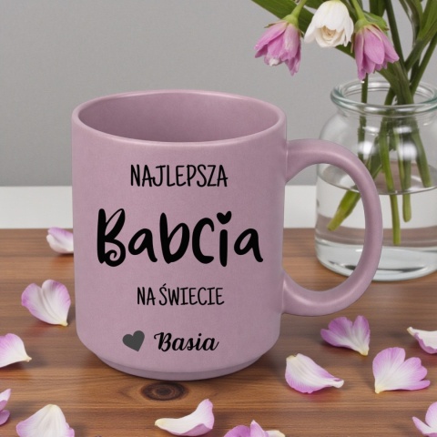 Kubek z nadrukiem piękny prezent Dzień BABCI urodziny Babcia z imieniem