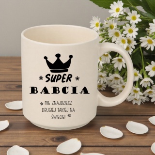 Kubek z nadrukiem piękny prezent Dzień BABCI urodziny imieniny Babcia
