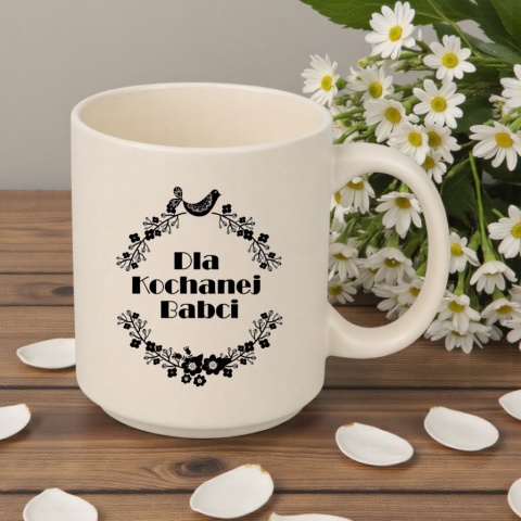 Kubek z nadrukiem piękny prezent Dzień BABCI urodziny imieniny Babcia