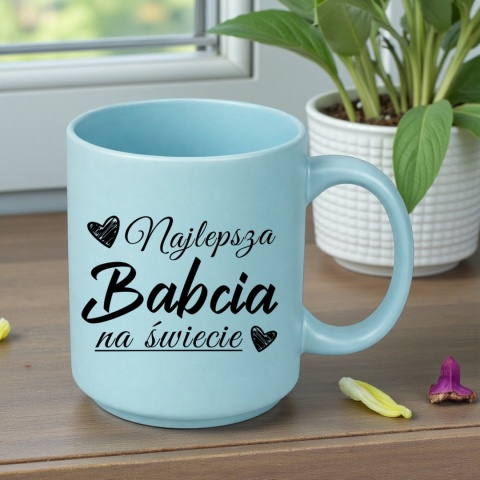 Kubek z nadrukiem piękny prezent Dzień BABCI urodziny imieniny Babcia