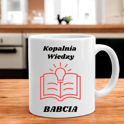 Kubek z nadrukiem śmieszny prezent Dzień BABCI urodziny imieniny Babcia