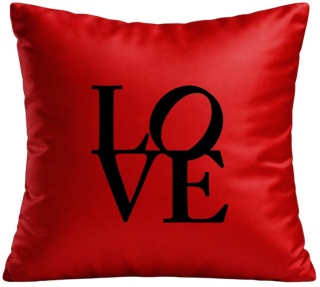 PODUSZKA SATYNOWA PREZENT WALENTYNKI DLA DZIEWCZYNY CHŁOPAKA ŻONY MĘŻA