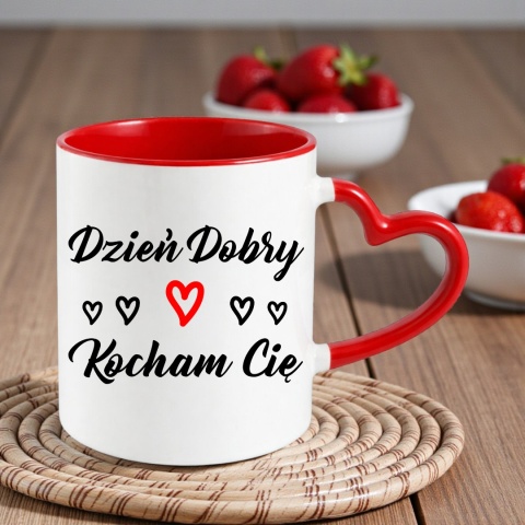 Poduszka i kubek zestaw prezent na WALENTYNKI urodziny Dzień Kobiet