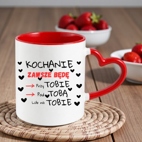 Poduszka i kubek zestaw prezent na WALENTYNKI urodziny Dzień Kobiet