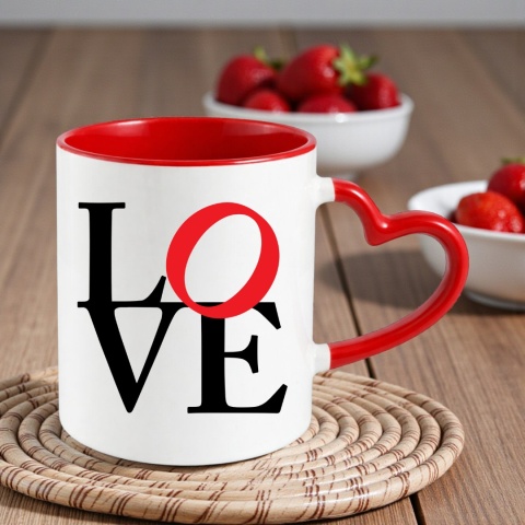 Poduszka i kubek zestaw prezent na WALENTYNKI urodziny Dzień Kobiet