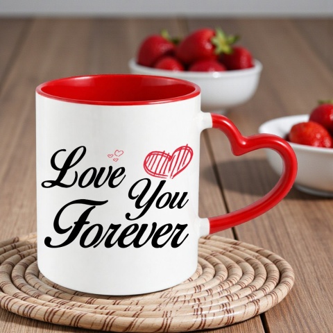 Poduszka i kubek zestaw prezent na WALENTYNKI urodziny Dzień Kobiet