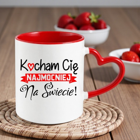 Poduszka i kubek zestaw prezent na WALENTYNKI urodziny Dzień Kobiet