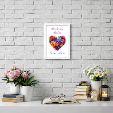 Ramka Życzenia Prezent Dzień Babci urodziny Babcia z imionami