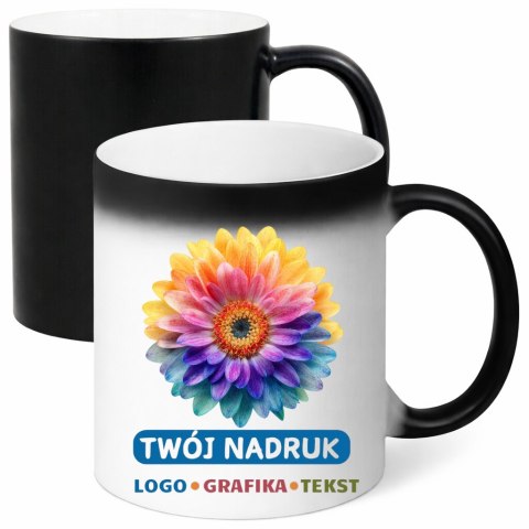 Kubek magiczny z nadrukiem zdjęcie grafika tekst logo prezent Twój PROJEKT