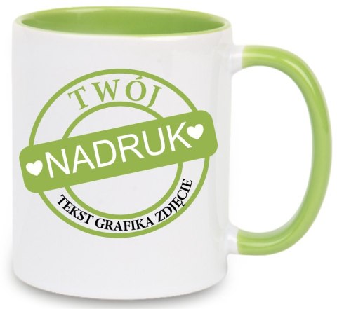 Kubek z nadrukiem zdjęcie grafika tekst logo prezent reklama Twój PROJEKT