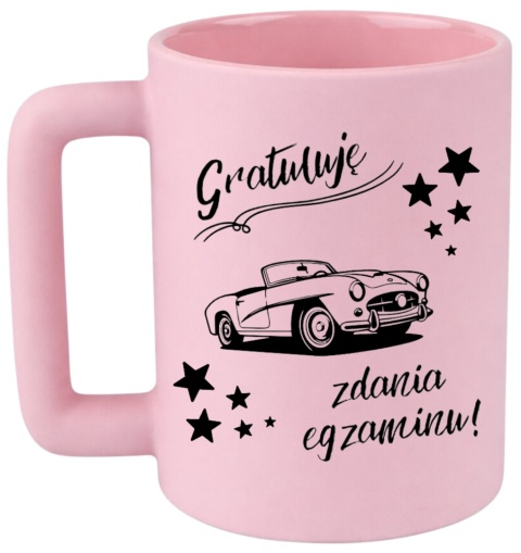 Kubek 400ml DUŻY Prezent dla Koleżanki Dziewczyny Żony zdanie egzaminu