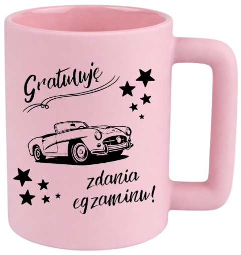Kubek 400ml DUŻY Prezent dla Koleżanki Dziewczyny Żony zdanie egzaminu