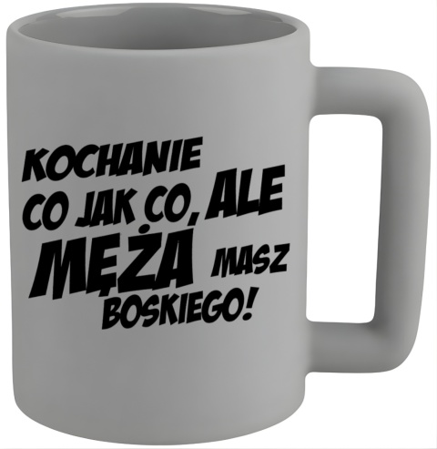 Kubek 400ml DUŻY oryginalny Prezent dla MĘŻA Dzień Mężczyzny Walentynki