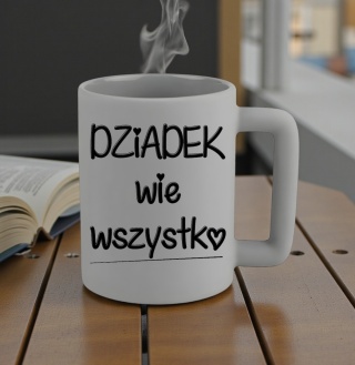 Kubek 400ml DUŻY z nadrukiem Prezent DZIEŃ DZIADKA Urodziny Dziadek