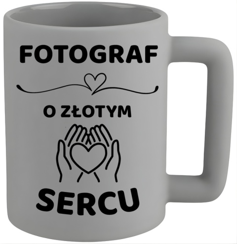 Kubek 400ml DUŻY z nadrukiem Prezent dla FOTOGRAFA Dzień Mężczyzny Urodziny