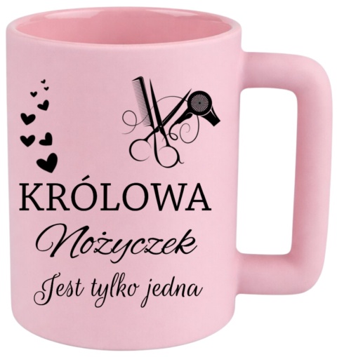 Kubek 400ml DUŻY z nadrukiem Prezent dla FRYZJERKI Dzień Kobiet urodziny