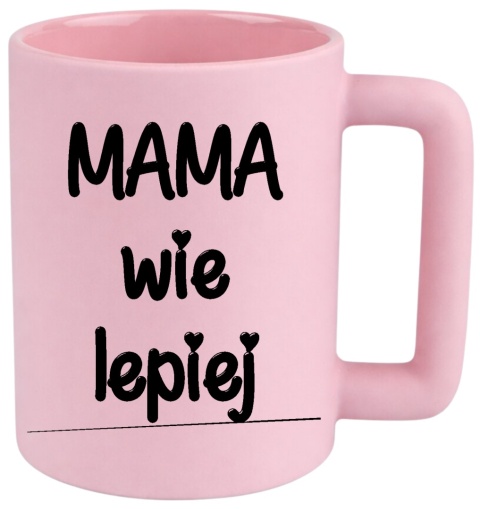 Kubek 400ml DUŻY z nadrukiem Prezent dla MAMY Dzień Matki Dzień Kobiet
