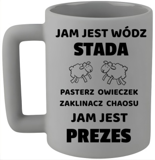 Kubek 400ml DUŻY z nadrukiem Prezent dla PREZESA Dzień Mężczyzny Urodziny