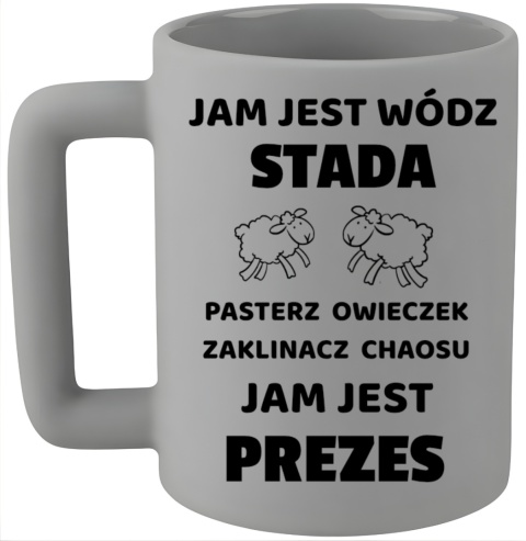 Kubek 400ml DUŻY z nadrukiem Prezent dla PREZESA Dzień Mężczyzny Urodziny