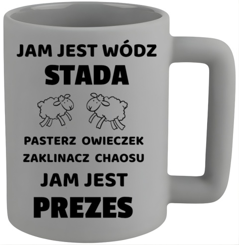 Kubek 400ml DUŻY z nadrukiem Prezent dla PREZESA Dzień Mężczyzny Urodziny