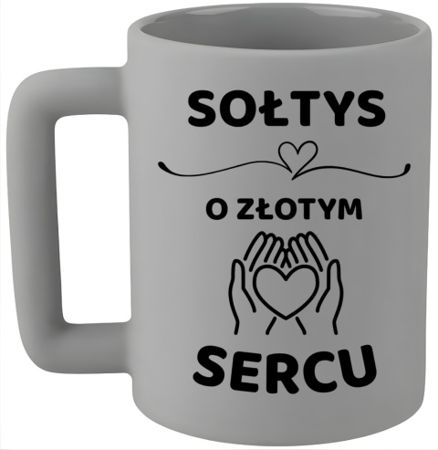 Kubek 400ml DUŻY z nadrukiem Prezent dla SOŁTYSA Dzień Mężczyzny Urodziny