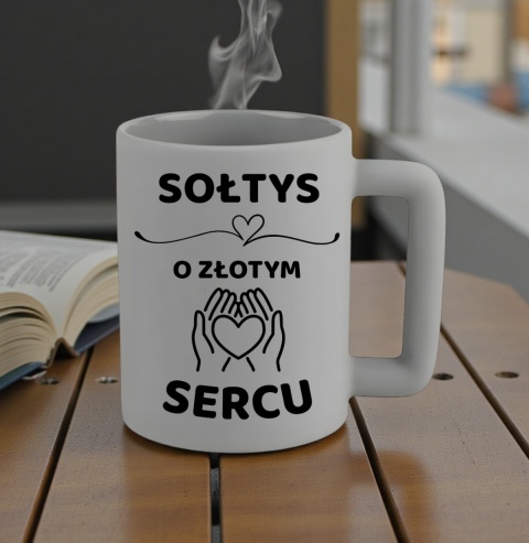 Kubek 400ml DUŻY z nadrukiem Prezent dla SOŁTYSA Dzień Mężczyzny Urodziny