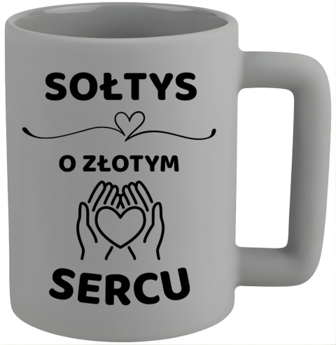 Kubek 400ml DUŻY z nadrukiem Prezent dla SOŁTYSA Dzień Mężczyzny Urodziny