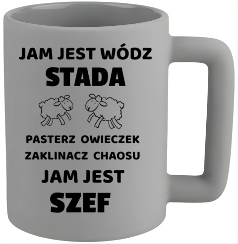 Kubek 400ml DUŻY z nadrukiem Prezent dla SZEFA Dzień Mężczyzny Urodziny