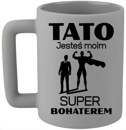 Kubek 400ml DUŻY z nadrukiem Prezent dla Taty DZIEŃ OJCA Urodziny Tata
