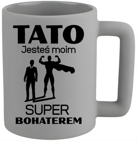 Kubek 400ml DUŻY z nadrukiem Prezent dla Taty DZIEŃ OJCA Urodziny Tata