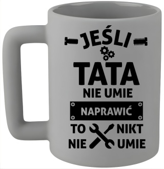 Kubek 400ml DUŻY z nadrukiem Prezent dla Taty DZIEŃ OJCA Urodziny Tata