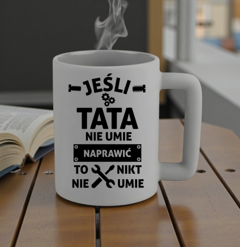 Kubek 400ml DUŻY z nadrukiem Prezent dla Taty DZIEŃ OJCA Urodziny Tata