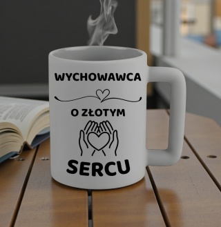 Kubek 400ml DUŻY z nadrukiem oryginalny Prezent dla WYCHOWAWCY NAUCZYCIELA