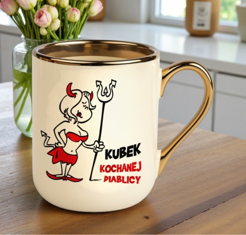 Kubek z nadrukiem prezent Dzień Kobiet dla Dziewczyny Żony Koleżanki Mamy