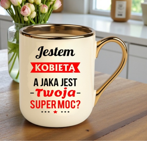 Kubek z nadrukiem prezent Dzień Kobiet dla Dziewczyny Żony Koleżanki Mamy
