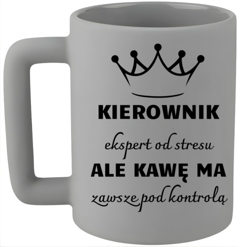 Kubek 400ml DUŻY oryginalny Prezent dla KIEROWNIKA Dzień Mężczyzny Urodziny
