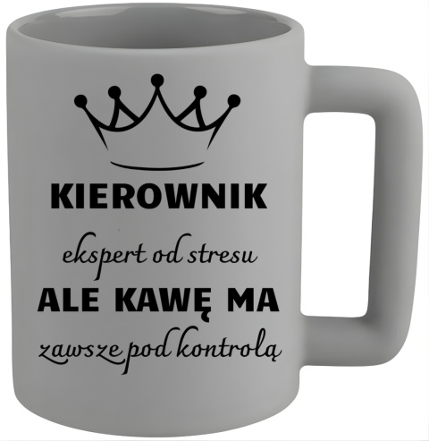 Kubek 400ml DUŻY oryginalny Prezent dla KIEROWNIKA Dzień Mężczyzny Urodziny