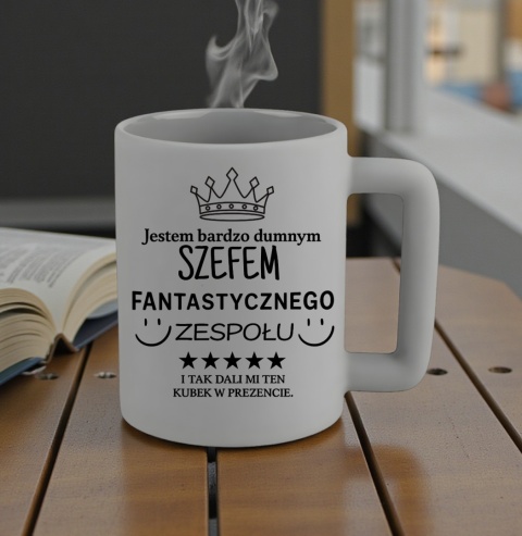 Kubek 400ml DUŻY z nadrukiem Prezent dla SZEFA Dzień Mężczyzny Urodziny
