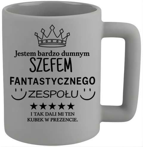 Kubek 400ml DUŻY z nadrukiem Prezent dla SZEFA Dzień Mężczyzny Urodziny