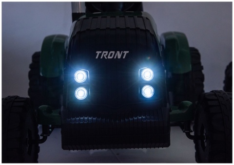Traktor Na Akumulator CH9959B Z Przyczepą Ciemno Zielony 24V