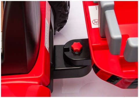 Traktor Na Akumulator CH9959B Z Przyczepą Czerwony 24V