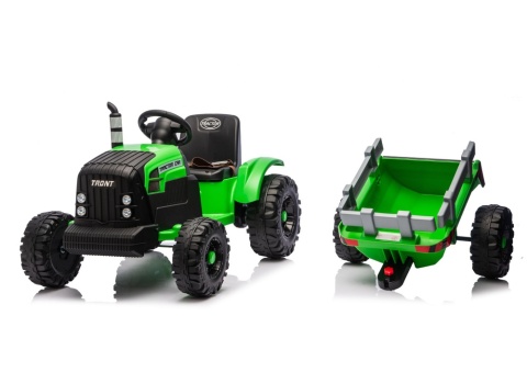 Traktor Na Akumulator CH9959B Z Przyczepą Jasno Zielony 24V